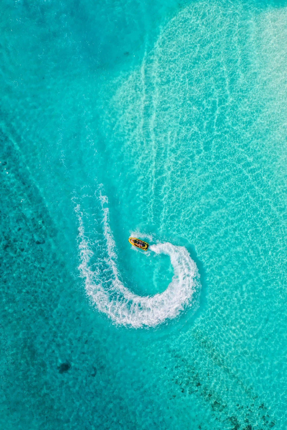 Jet ski aerial view